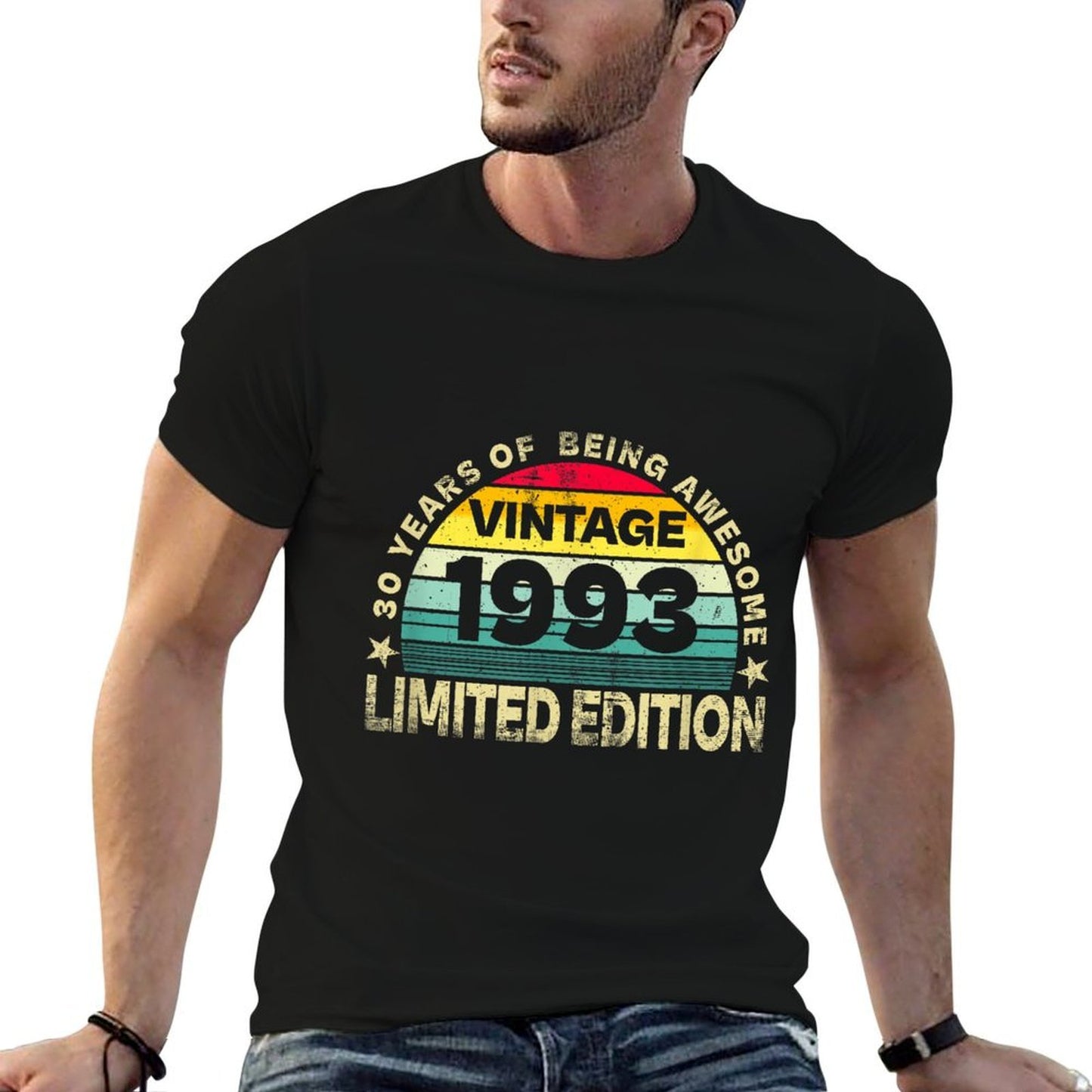 Idea 30 Year Old Vintage 1993 Limited Edition 30th Birthday  Tagless Design T-Shirt