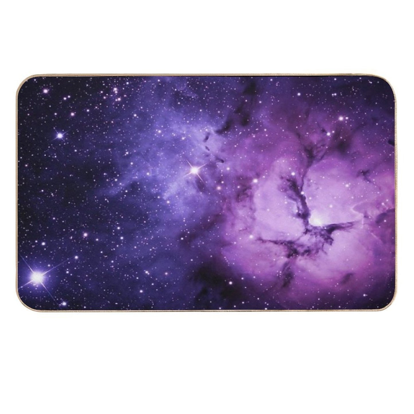 Purple Nebula  Anti-Trip Bath Mat