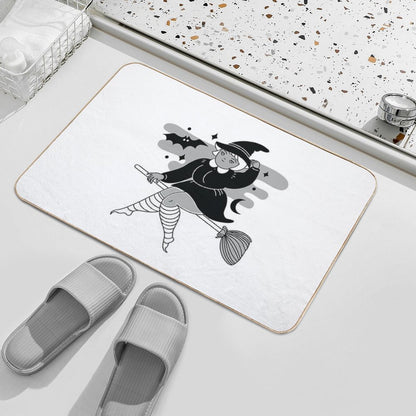 Flying at Midnight  Easy To Clean Bath Mat