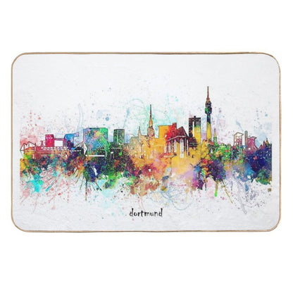 Dortmund Skyline  Stain-Proof Bath Mat