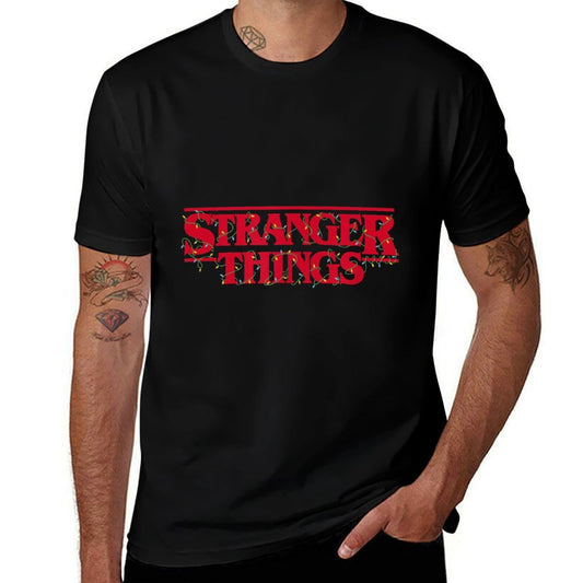 Stranger Things Christmas Lights Classic Logo  Eco-friendly Material T-Shirt