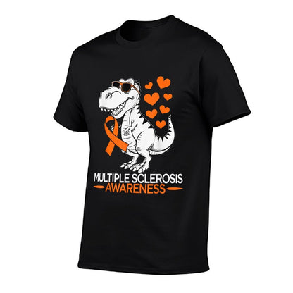 MS Multiple Sclerosis Awareness Dinosaur for Kid Toddler  Wrinkle-resistant T-Shirt