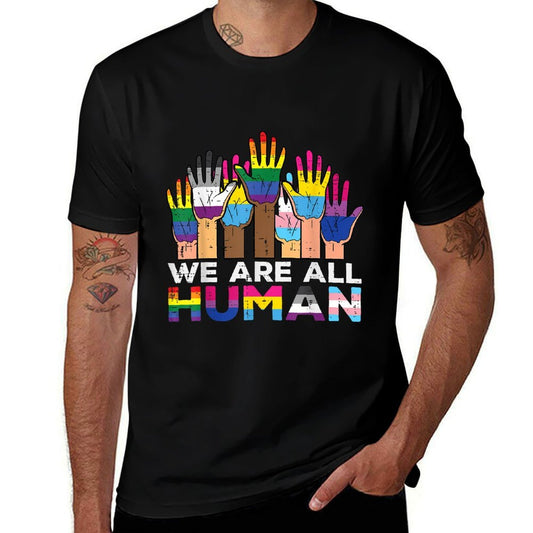 LGBT Hands We Are All Human Pride Month Gay Rights Men Women  Soft T-Shirt