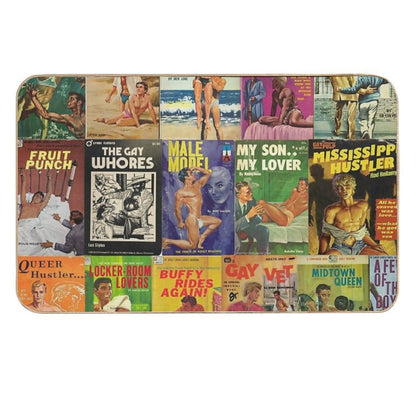 Gay Vintage Erotica #2  Toxin-Free Bath Mat