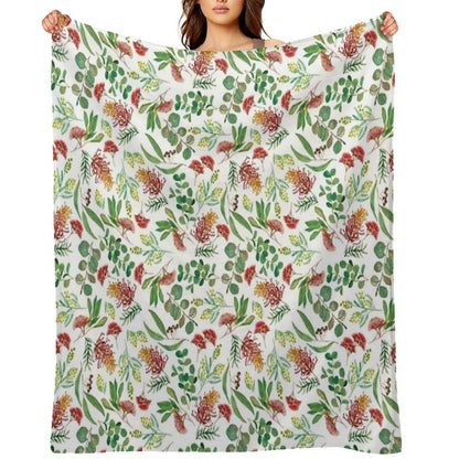 Australian Botanical Eco-conscious Throw Blanket