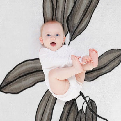 Quiet Willow Leaves, 2019 Eco-conscious Throw Blanket