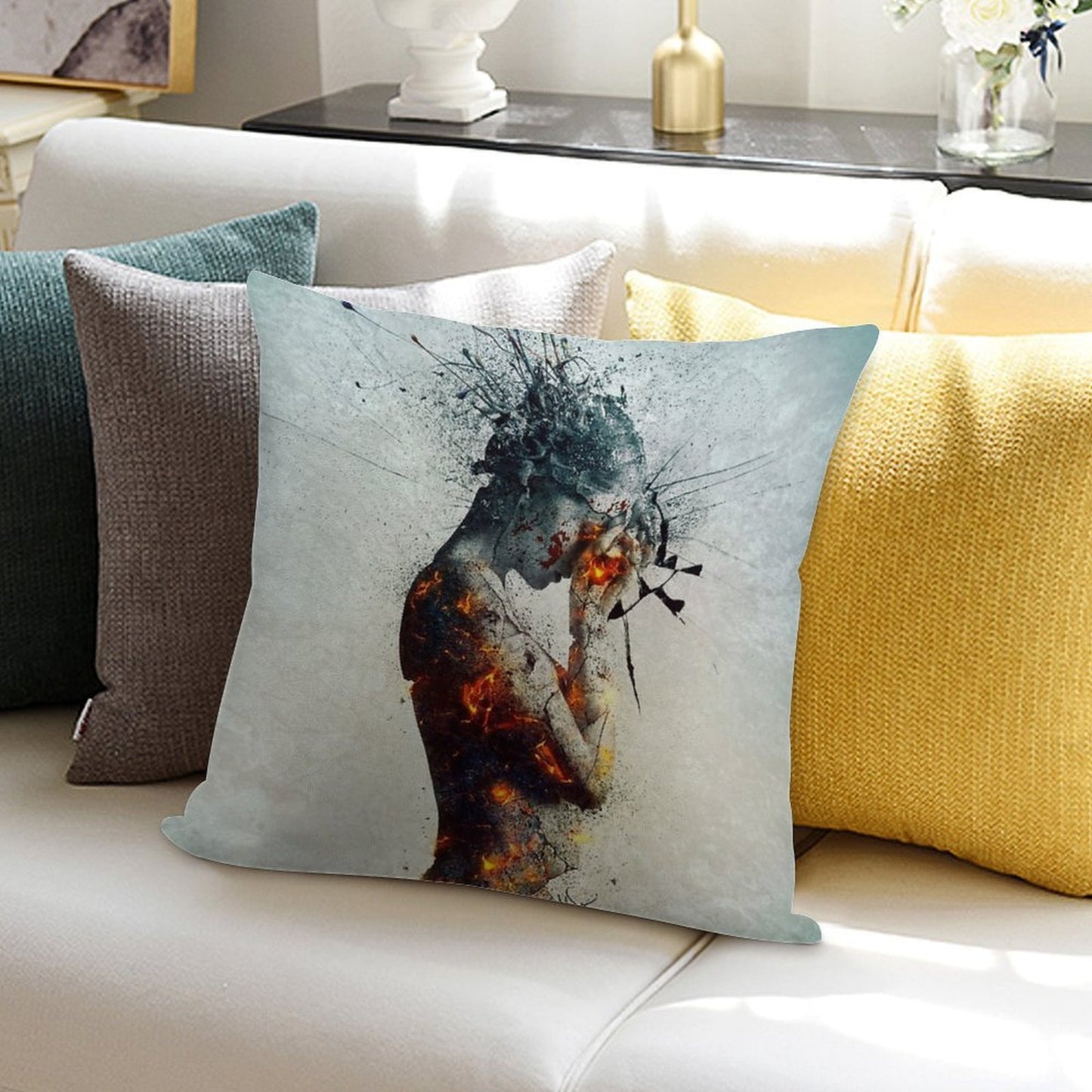 Deliberation Soft Luxury Feel Throw Pillow
