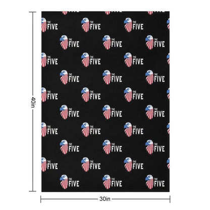 Fox News The Five Eagle Logo Sustainable Throw Blanket
