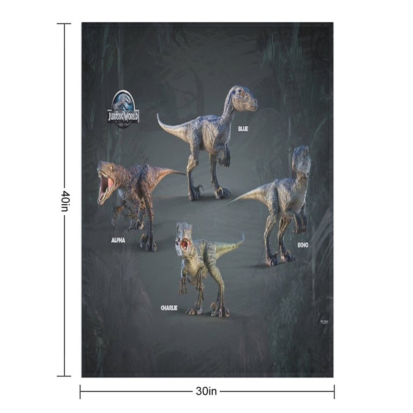 Raptor Squad Travel-friendly Throw Blanket