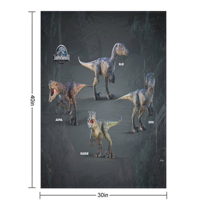 Raptor Squad Travel-friendly Throw Blanket