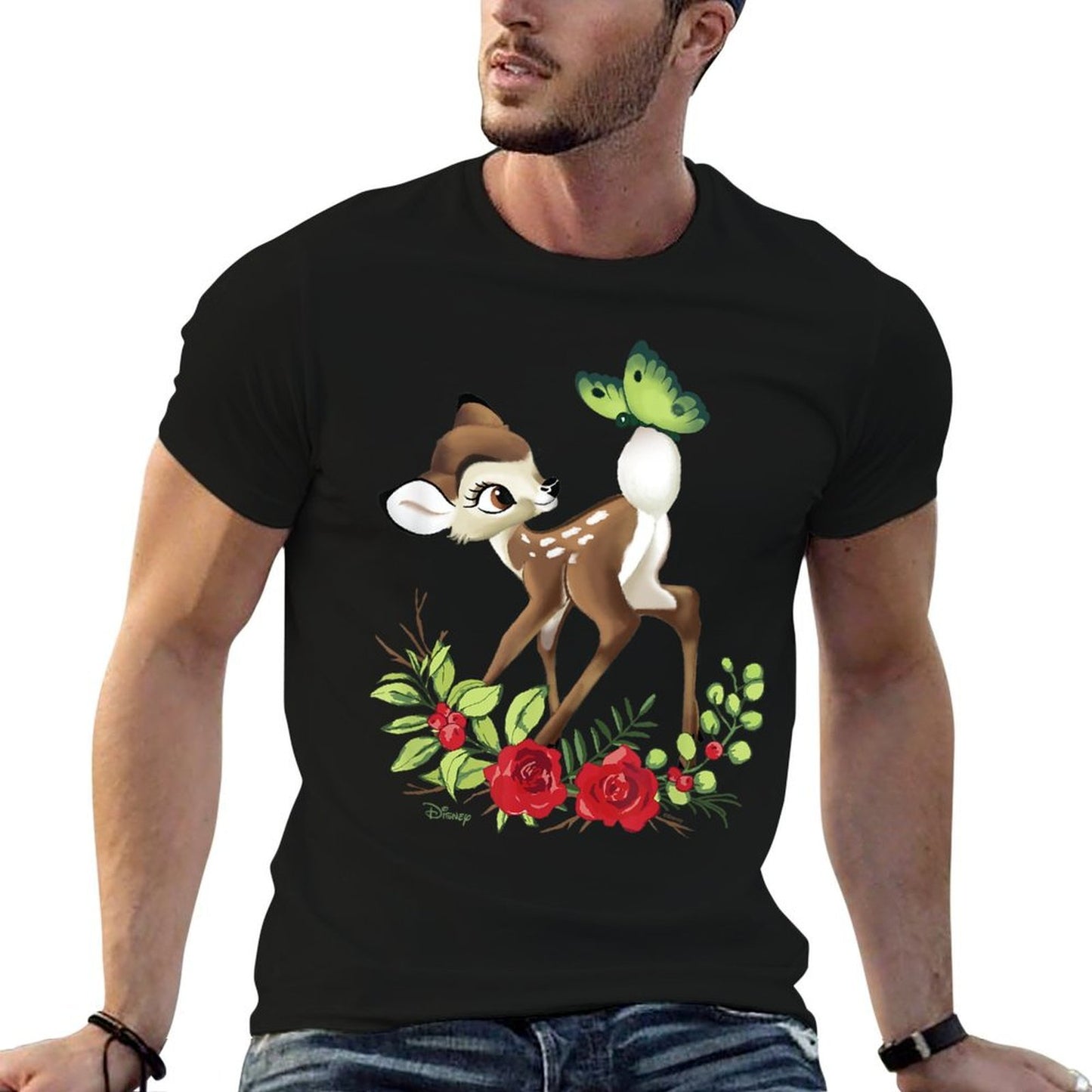 Bambi - Bambi Botanical Butterfly  High-quality Stitching T-Shirt