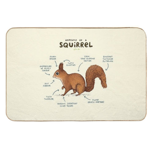 Anatomy of A Squirrel  Versatile Bath Mat