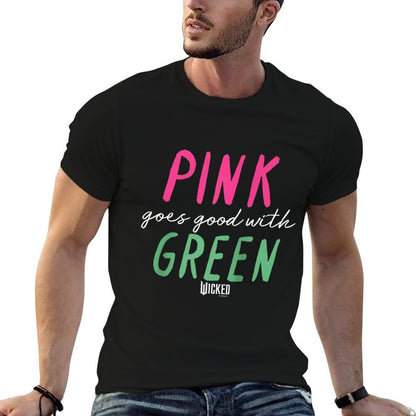 Wicked Pink Goes Good With Green Raglan Baseball  Quick-drying T-Shirt
