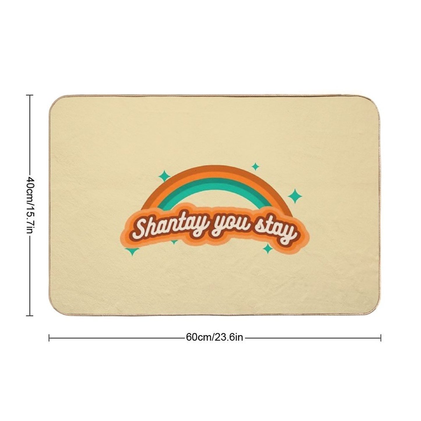 Shantay You Stay - Sparkle  Eco-Friendly Bath Mat