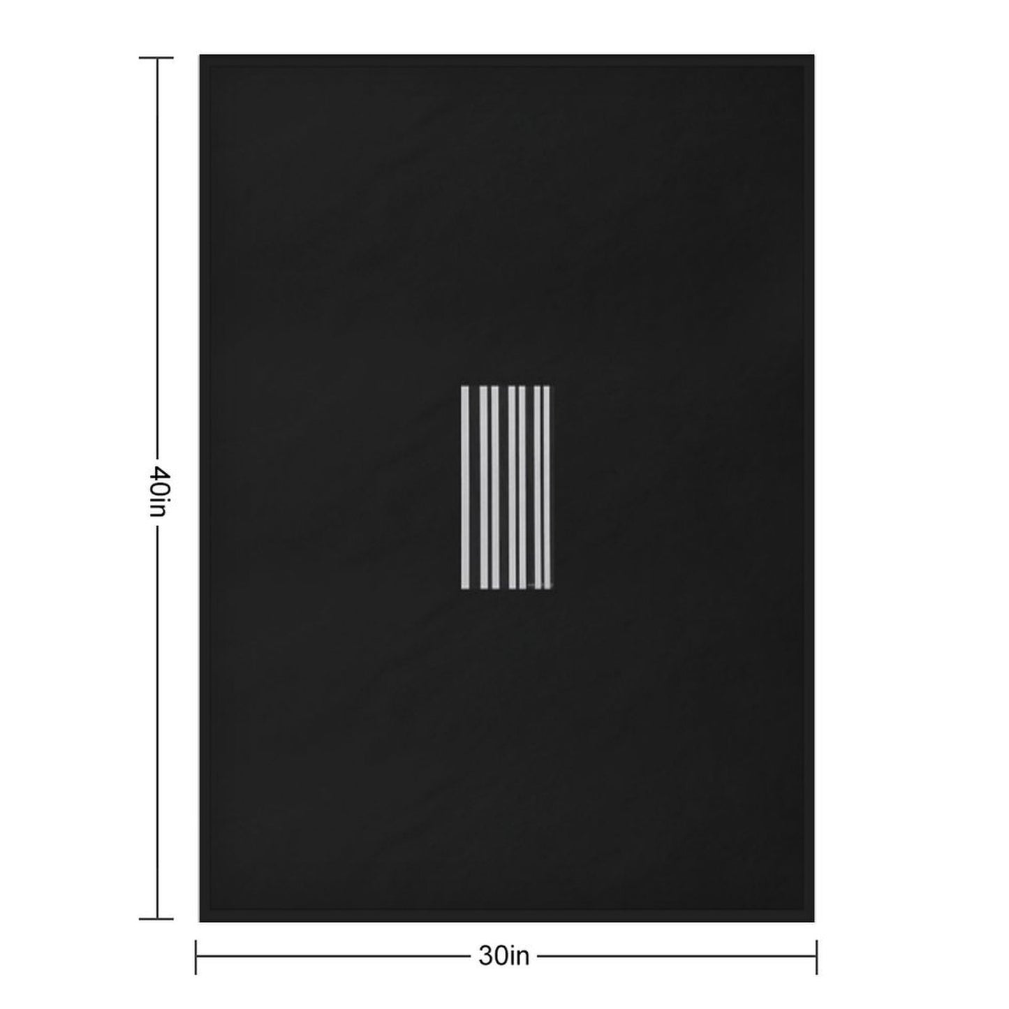Black And White Vertical Stripes. Durable Throw Blanket