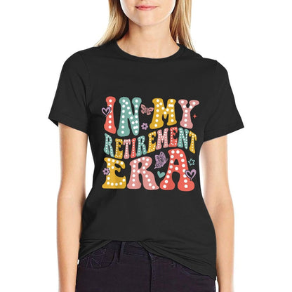 In My Retirement Era 2025 Retirement Gift for Teachers Women  Oversized Silhouette T-Shirt