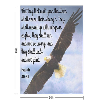 Isaiah 4031 Gift-ready Throw Blanket