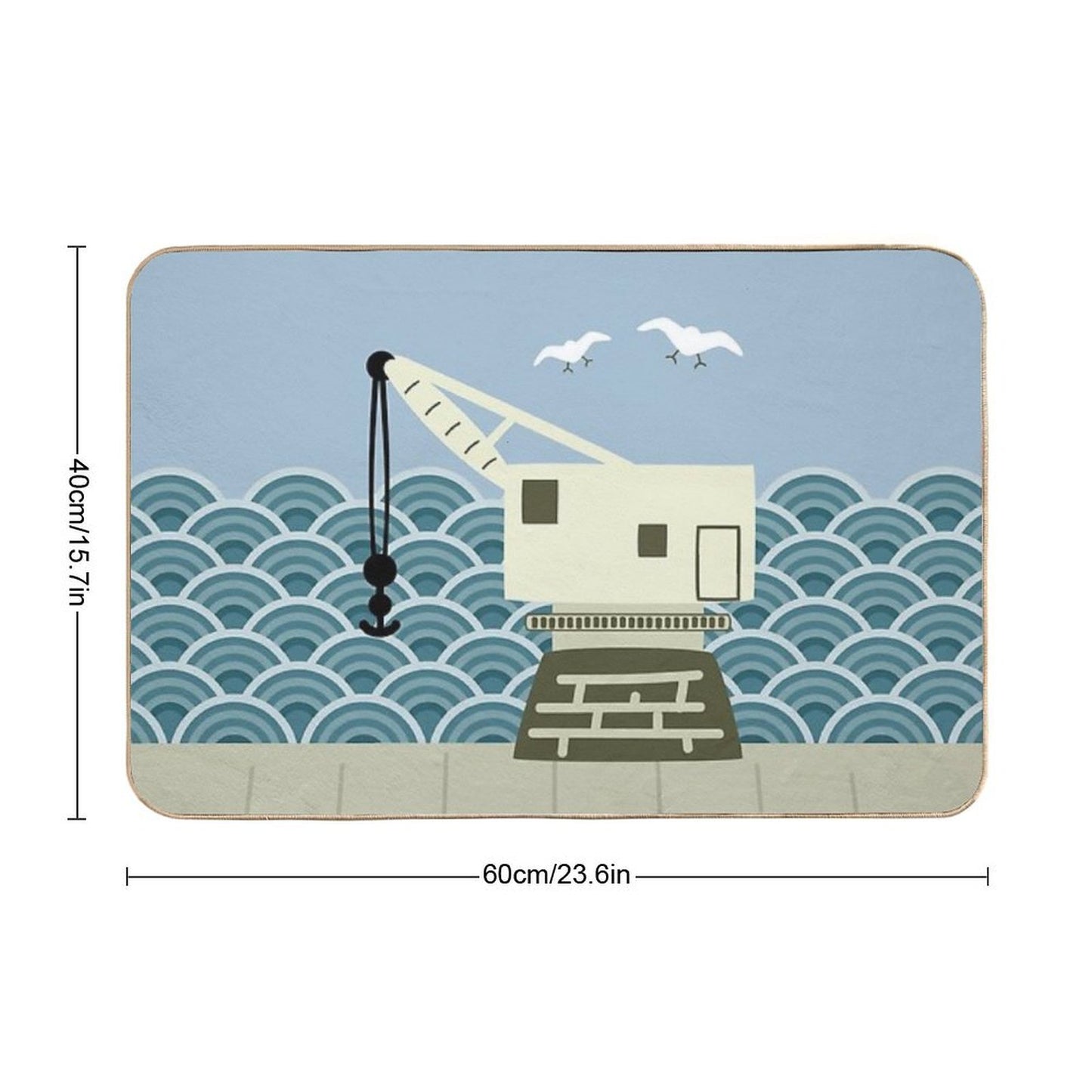 Crane  Dirt-Trapping Bath Mat