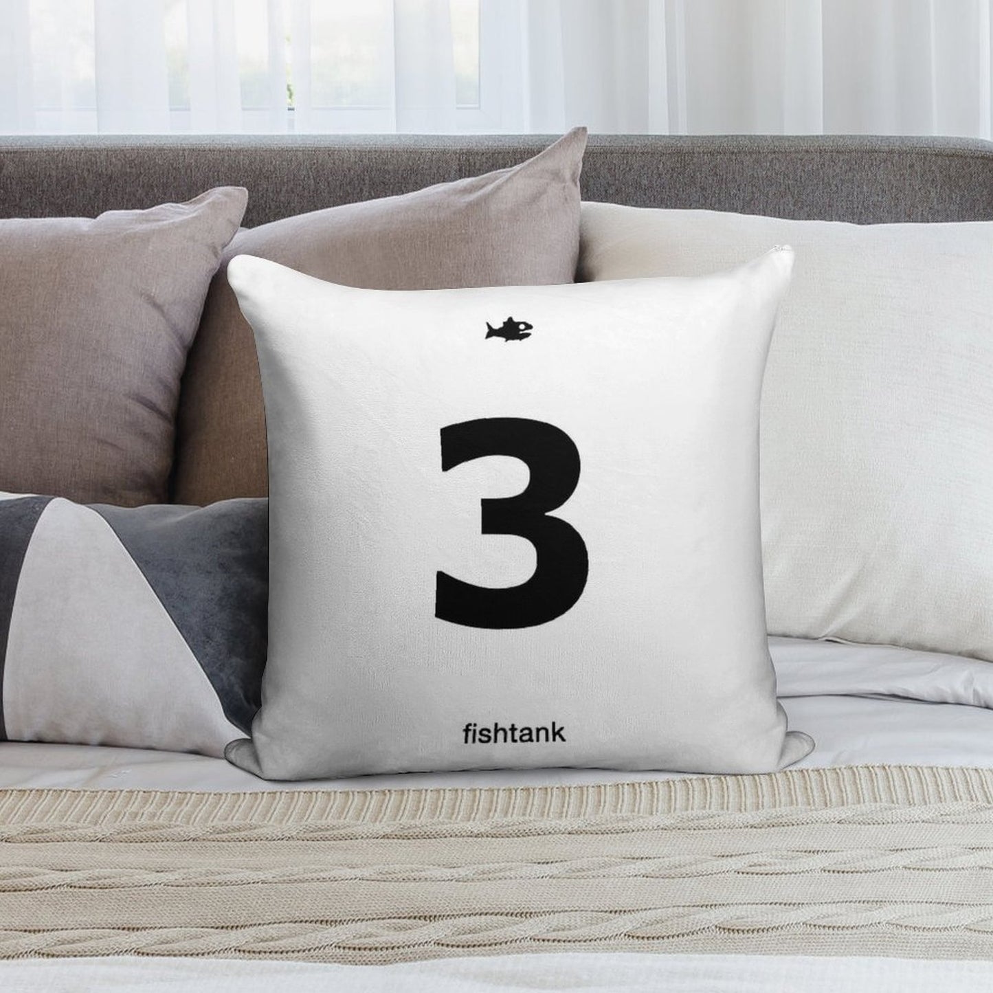 Fishtank Live Room 3 Poster Soft Decorative Cover Throw Pillow