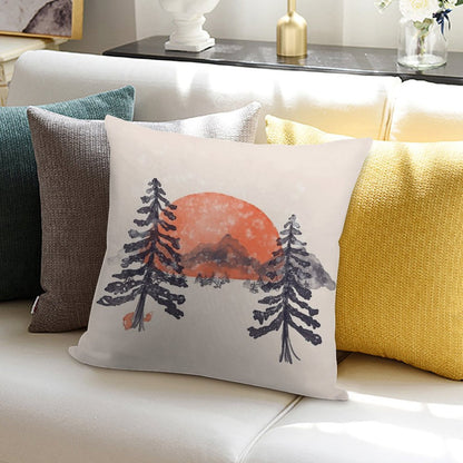 First Snow... Soft Washable Throw Pillow