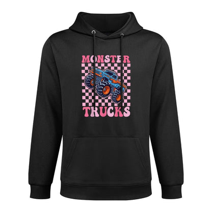 Monster Truck for Toddlers, Girl Monster Truck Retro Vintage Pilling-Resistant Hoodie