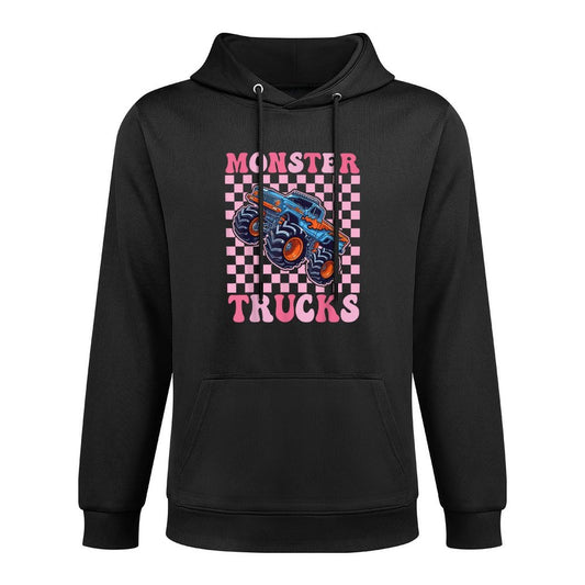 Monster Truck for Toddlers, Girl Monster Truck Retro Vintage Pilling-Resistant Hoodie