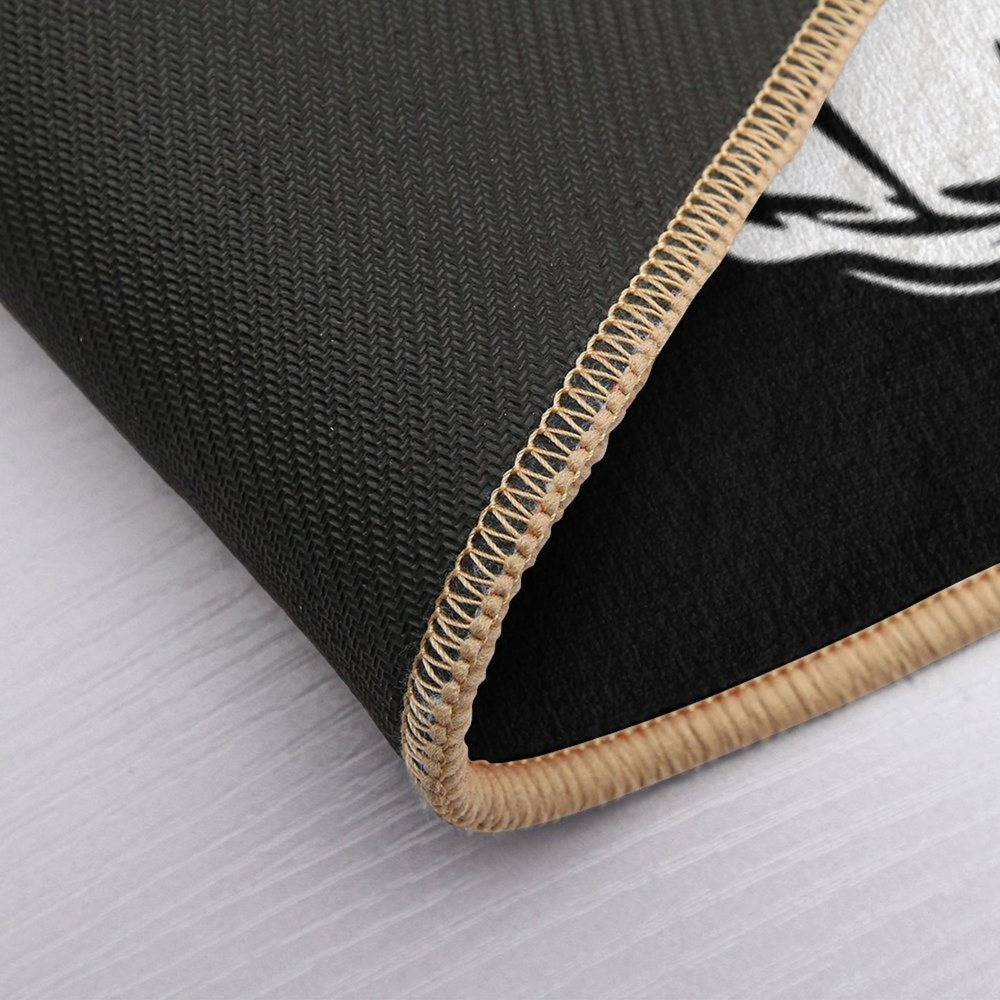 SmileySad Face – Emo Punk Split Mood Design  Absorbent Bath Mat