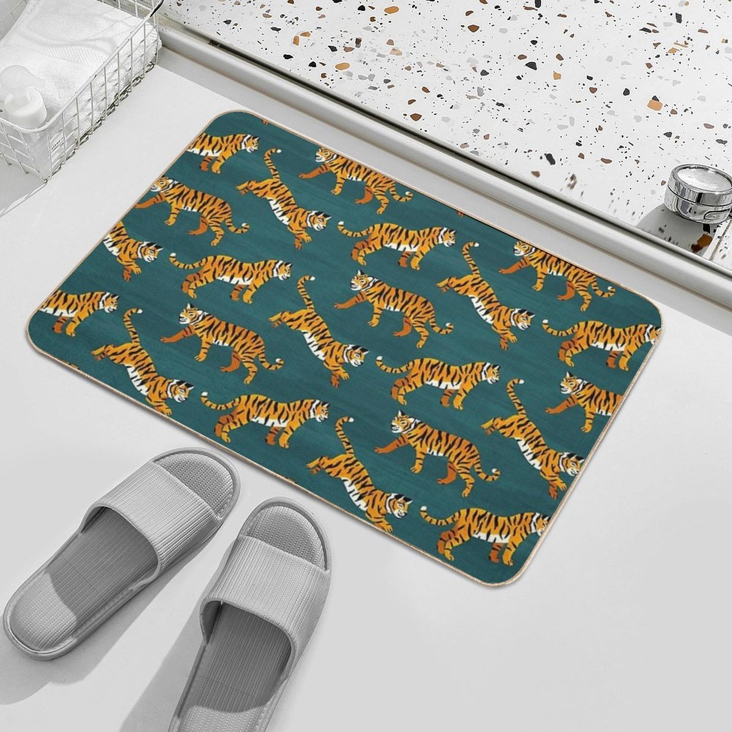 Bengal Tigers - Navy  Multi-Purpose Bath Mat