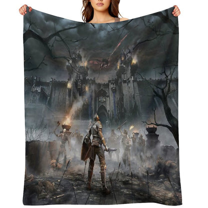 Demons Souls Art Anti-pilling Throw Blanket