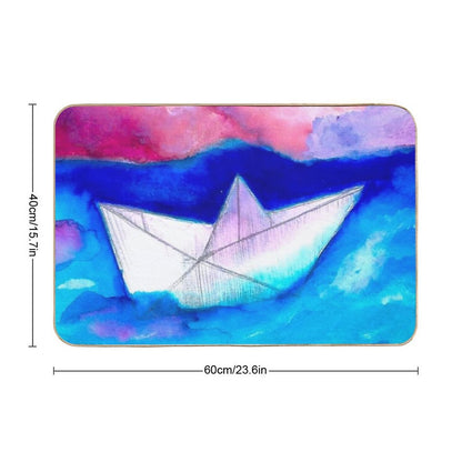 Brave The Storm  Repositionable Bath Mat