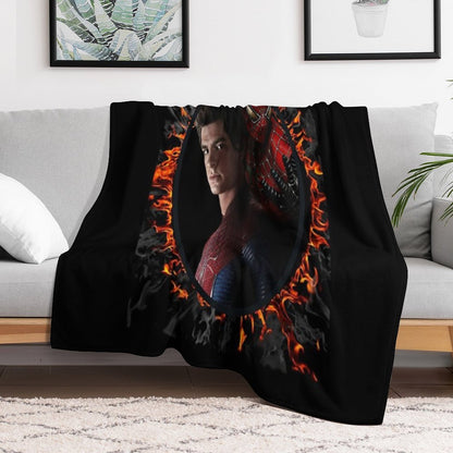 Andrew Garfield Spiderman Lightweight Throw Blanket