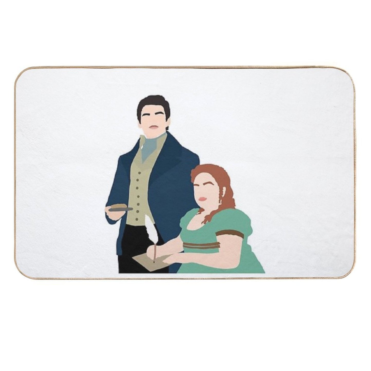 Bridgerton - Penelope And Colin  Odorless Bath Mat