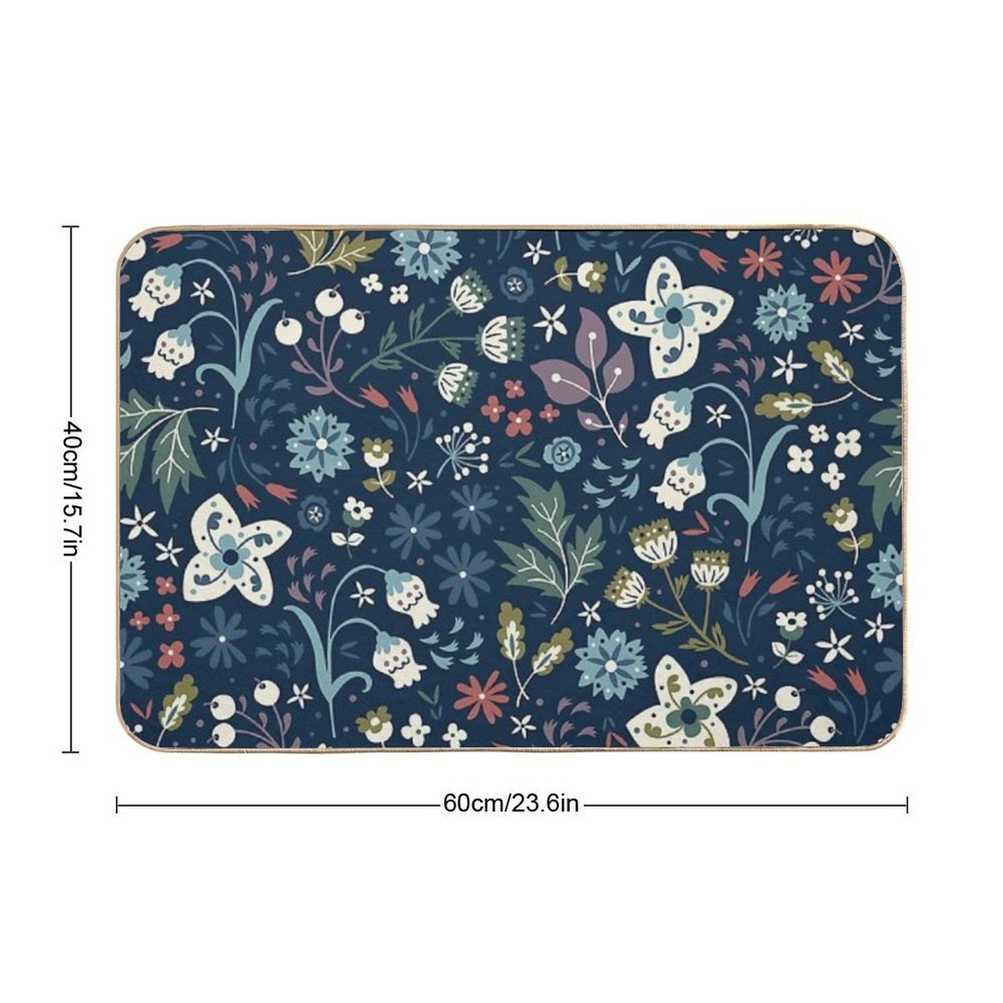 Wild Meadow  Stain-Proof Bath Mat