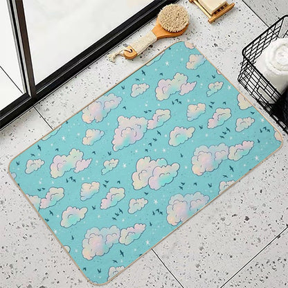 Turquoise Sunset  High-Traffic Bath Mat