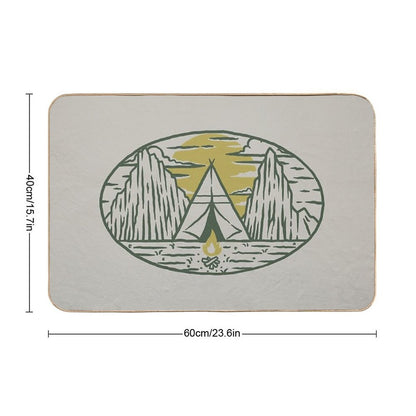 Camp And Fire  Versatile Bath Mat