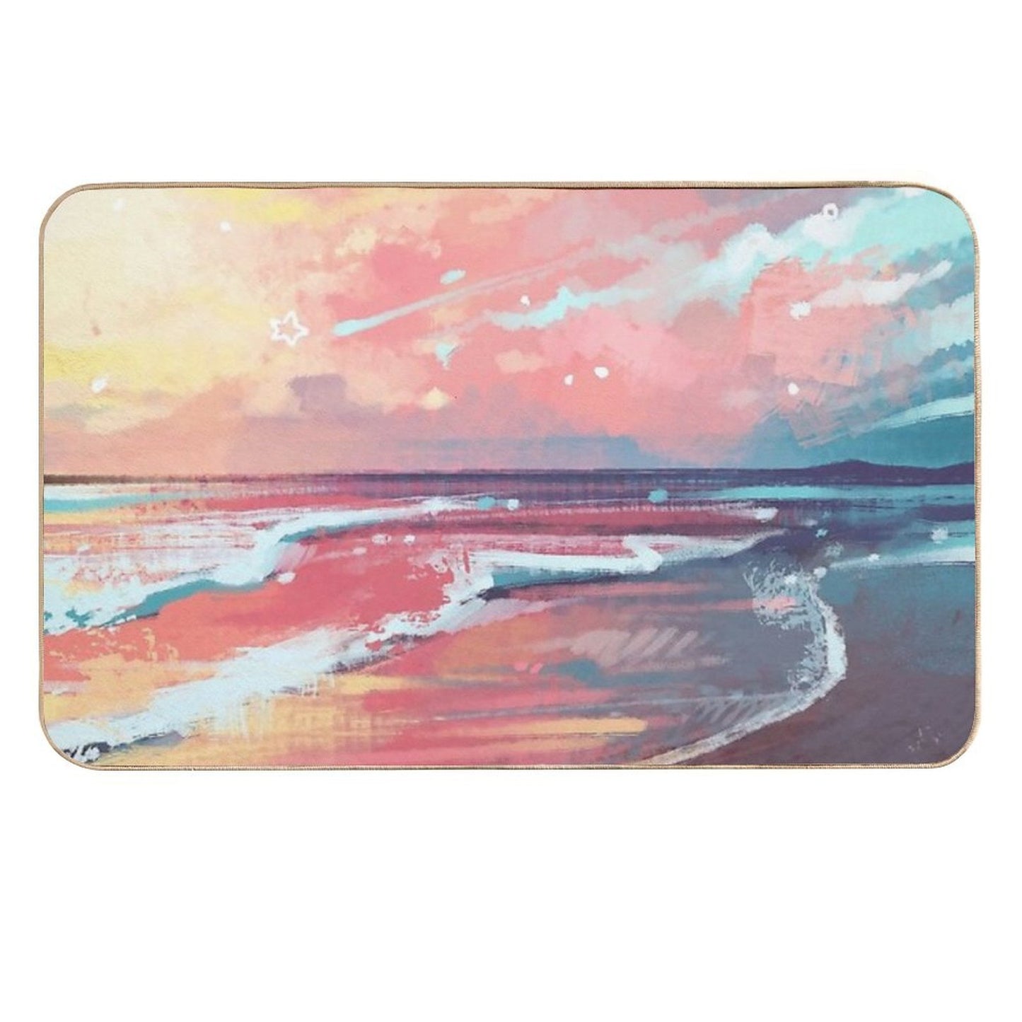 Study of The Sea  Anti-Trip Bath Mat