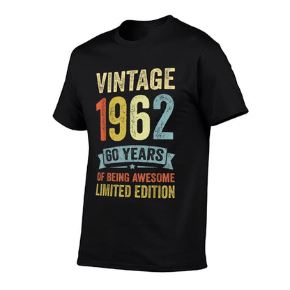 60 Year Old Gifts Vintage 1962 Limited Edition 60th Birthday  Moisture-wicking T-Shirt