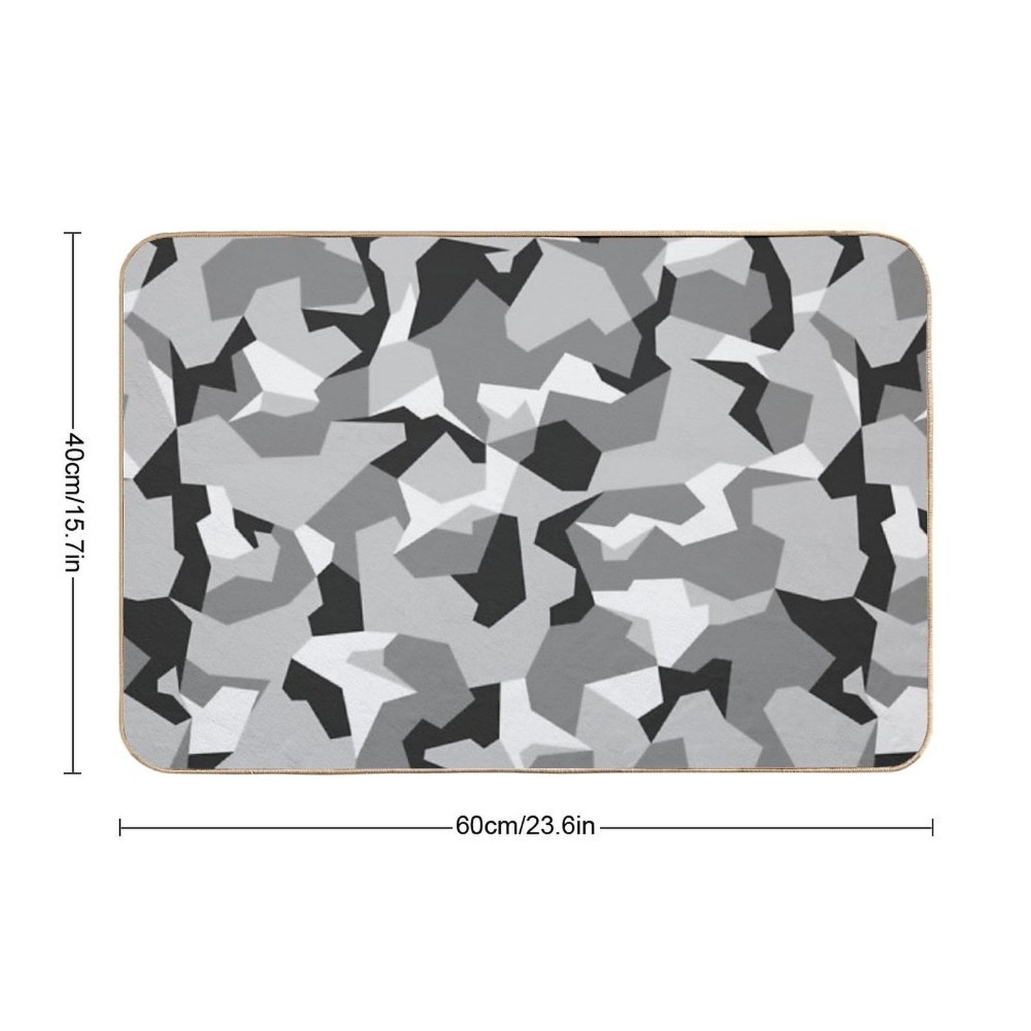 M90 Splinter Camouflage Pattern  Easy Maintenance Bath Mat