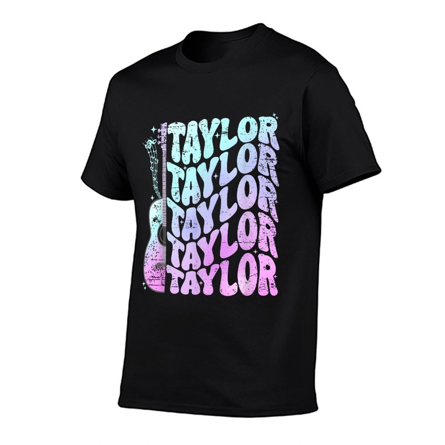 Girl Retro Taylor First Name Personalized Groovy 80&#39;s Pink  Quick-drying T-Shirt