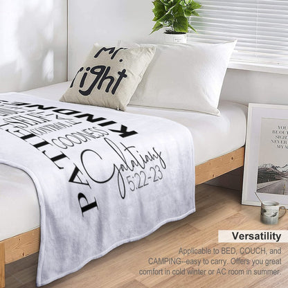 Fruits of The Spirit - Galatians 522-23 Eco-conscious Throw Blanket