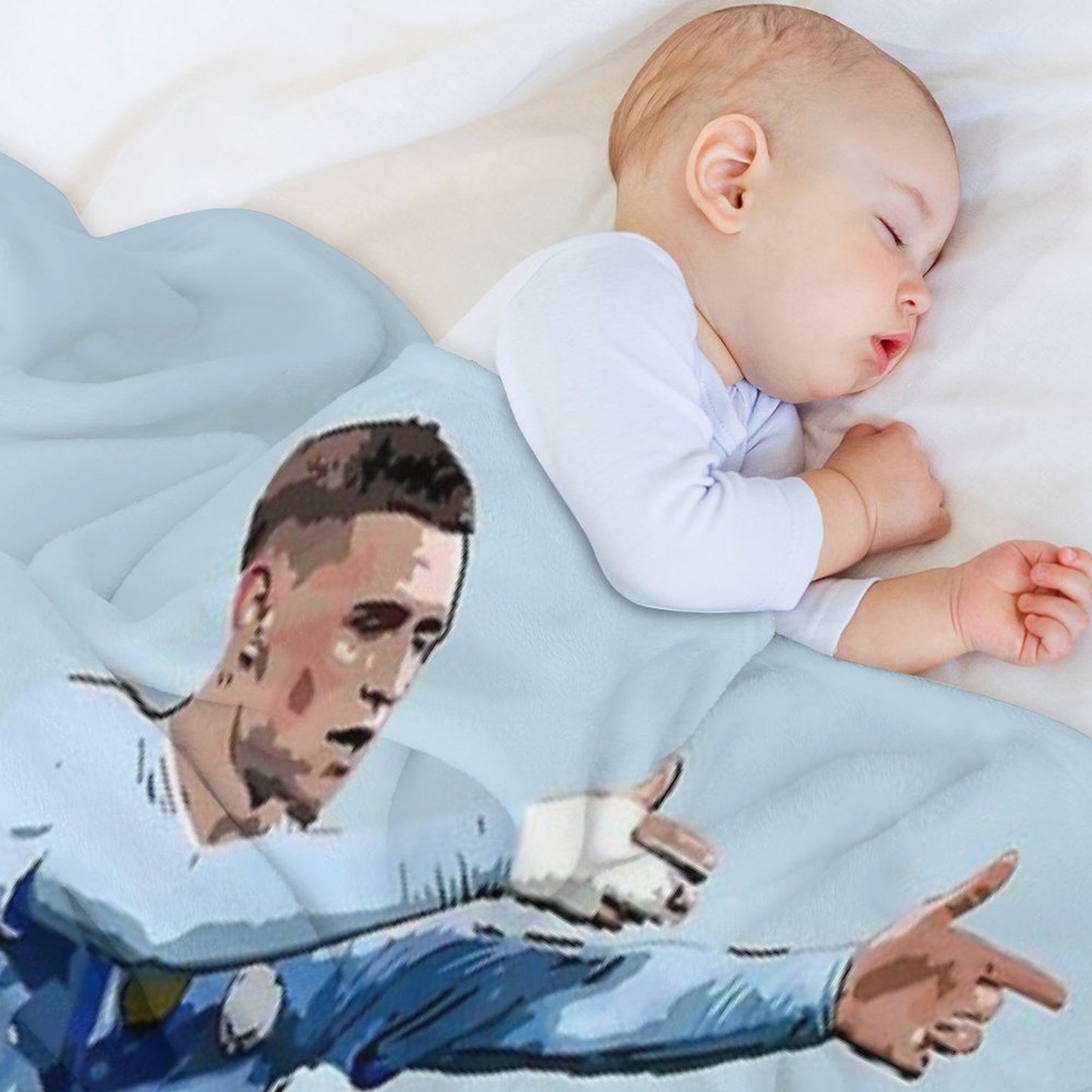 Phil Foden Velvety-soft Throw Blanket