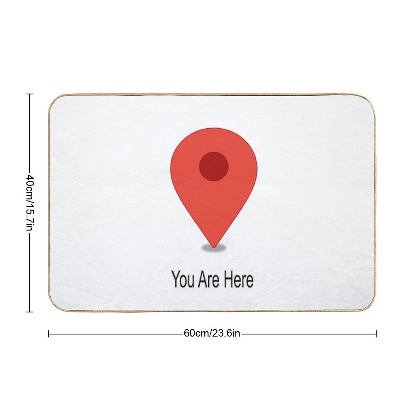 You Are Here  Absorbent Bath Mat