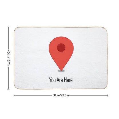You Are Here  Absorbent Bath Mat