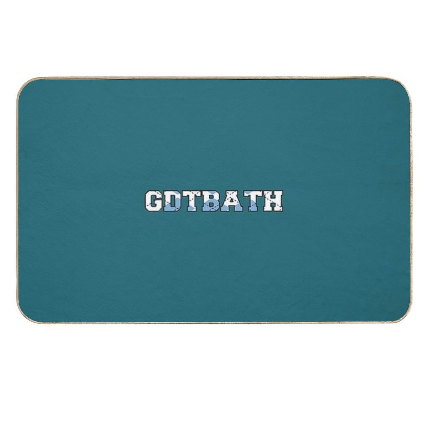 GDTBATH Argyle  Fade-Resistant Bath Mat