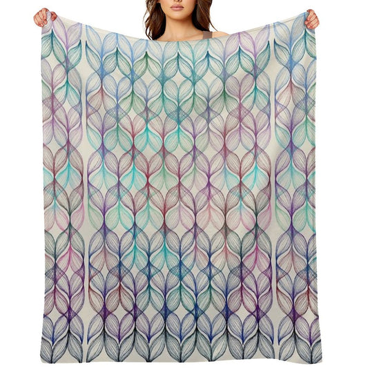Mermaid's Braids - A Colored Pencil Pattern Gift-ready Throw Blanket