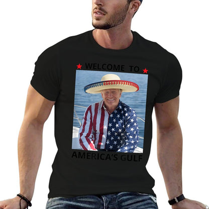 Trump America's Gulf Mexico President Trump Sombrero  Quick-drying T-Shirt