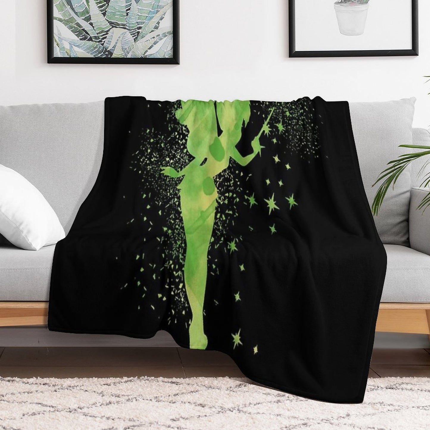 Tinker Bell Fairy Travel-friendly Throw Blanket