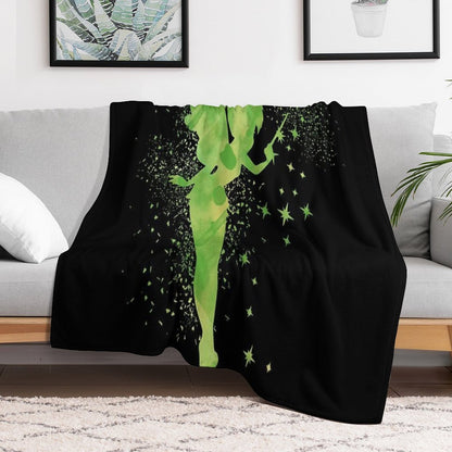 Tinker Bell Fairy Travel-friendly Throw Blanket