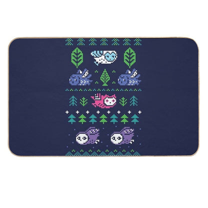 Faire Isle Owls  Dirt-Trapping Bath Mat
