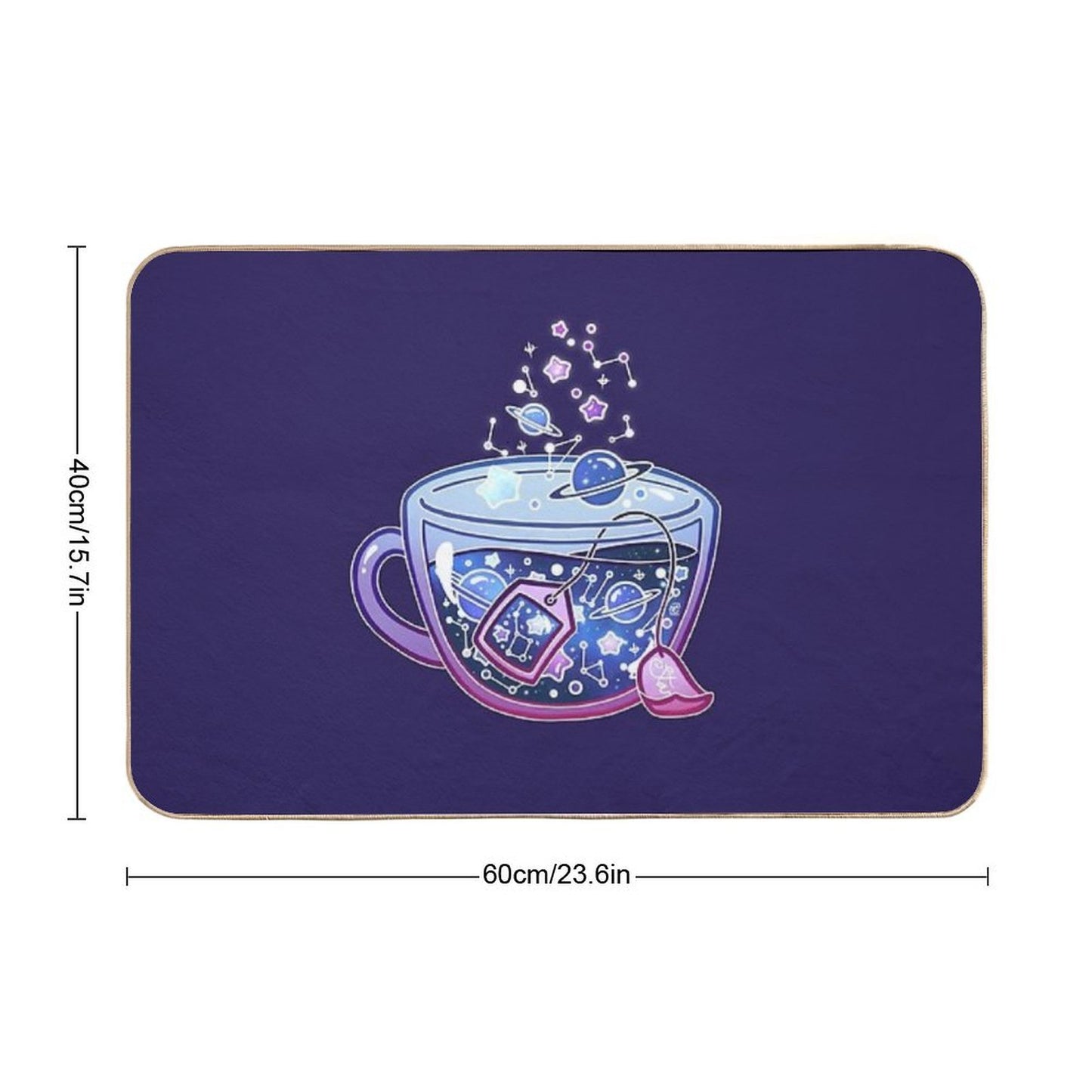 Galaxy Tea  Repositionable Bath Mat